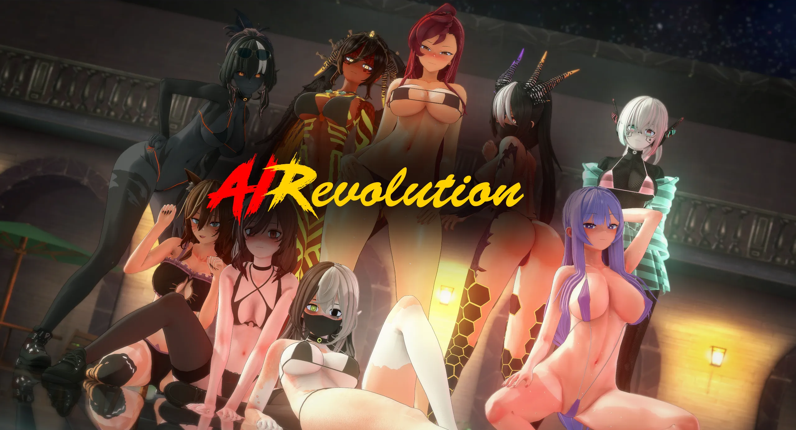 [18+ EN] AIRevolution – Sống Trong Thế Giới Cách Mạng AI Cùng Mấy Em Gái Gợi Cảm | Android, PC